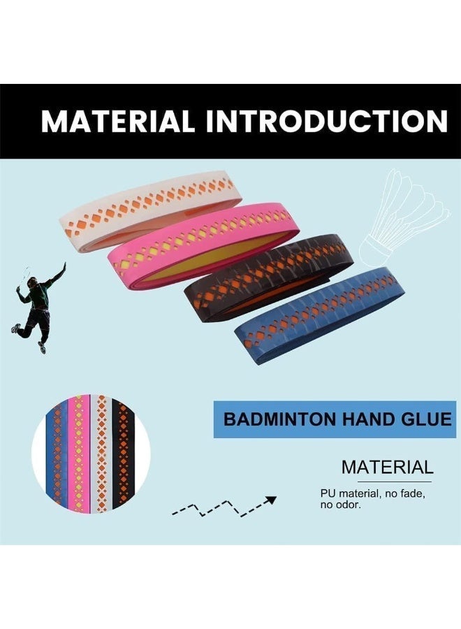 ChicAbode Tennis Racket Grip Tape, Precut and Dry Feel Tennis Grip, Anti Slip & Quick-Dry Grip Tape, Perforated Super Absorbent Tennis Overgrip for High Performance (4 Grips) - Image 2